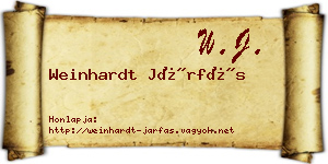 Weinhardt Járfás névjegykártya